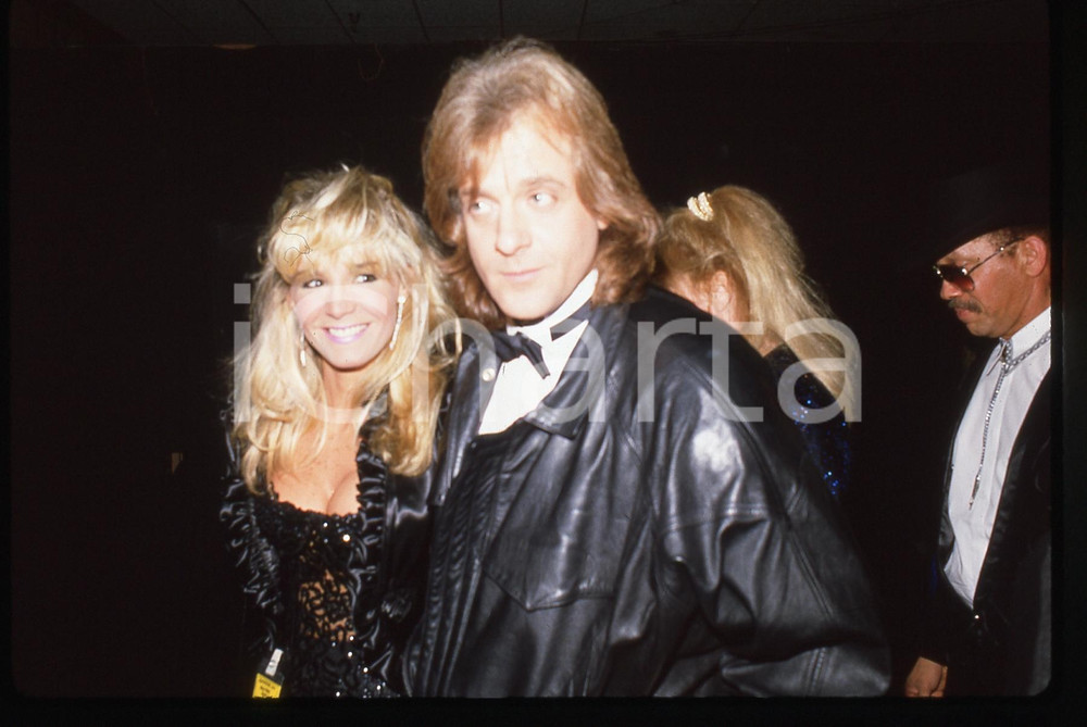 35mm vintage slide* 1989 LOS ANGELES Eddie MONEY con la moglie Laurie 