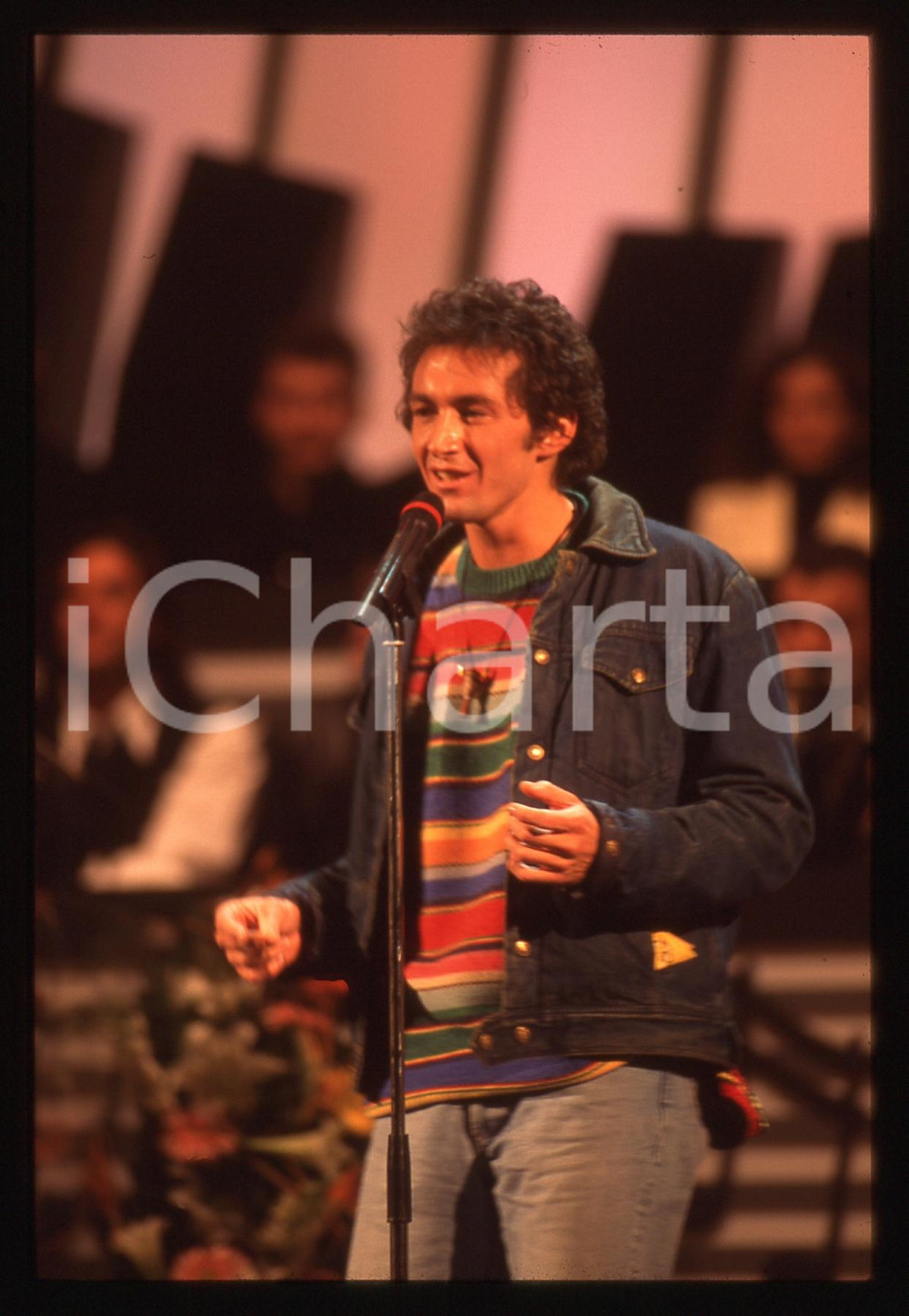 35mm vintage slide* 1994 SANREMO Stefano CASTELLI al TEATRO ARISTON (1)