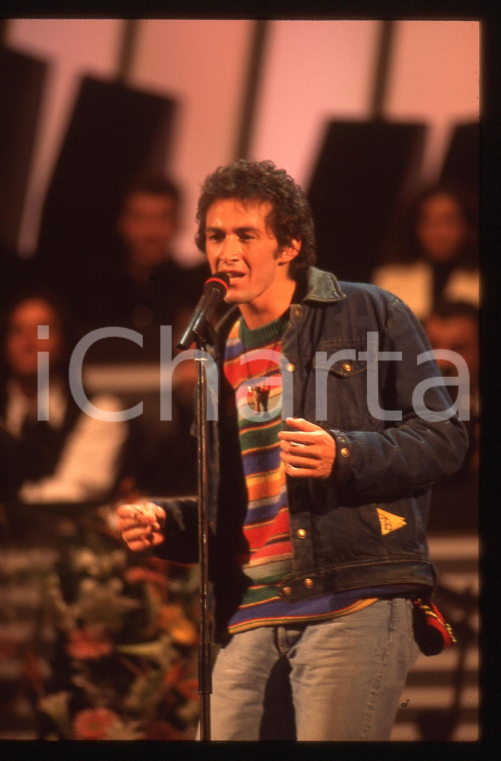 35mm vintage slide* 1994 SANREMO Stefano CASTELLI al TEATRO ARISTON (2)