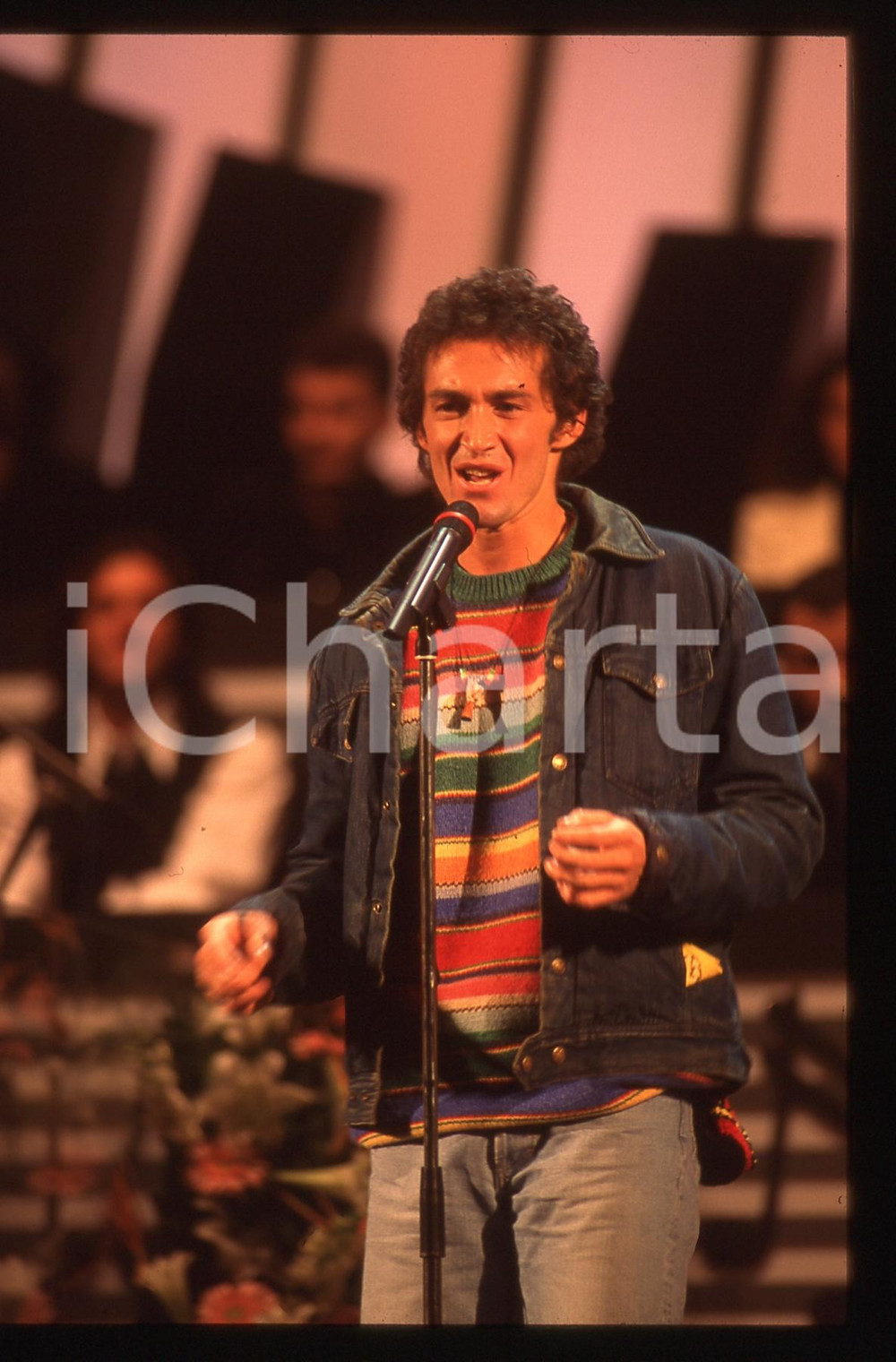 35mm vintage slide* 1994 SANREMO Stefano CASTELLI al TEATRO ARISTON (3)