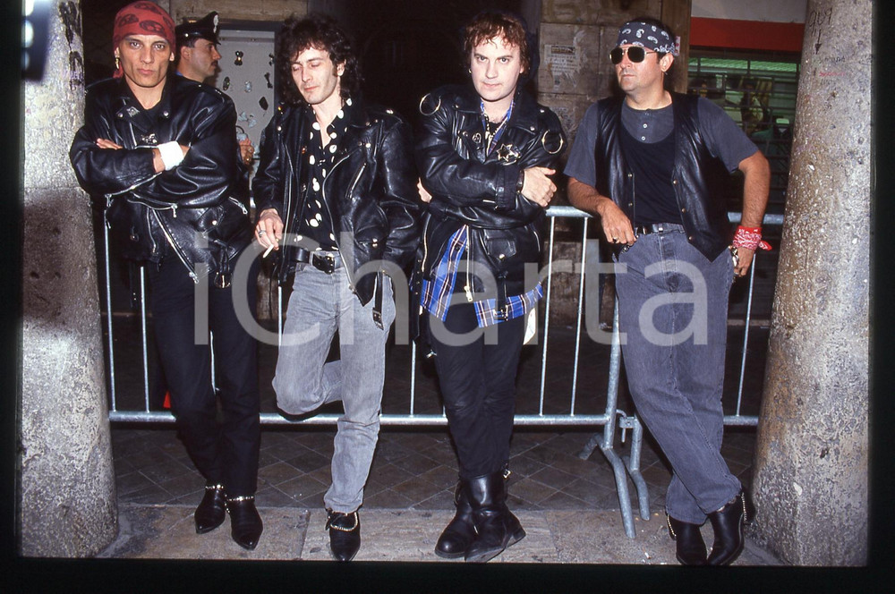 35mm vintage slide* 1990ca ITALIA - MUSICA UFO PIEMONTESI Ritratto della band 7
