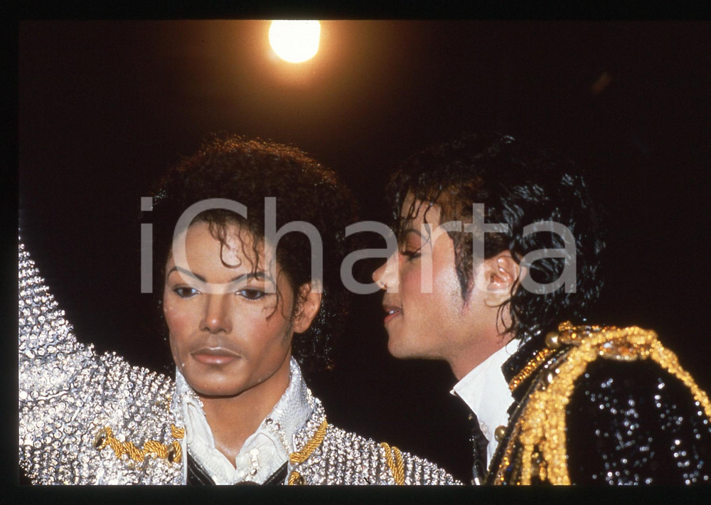 Fotografia d epoca originale 35mm vintage slide 1985 LONDON Michael JACKSON Madame Tussauds Wax Museum 2 1