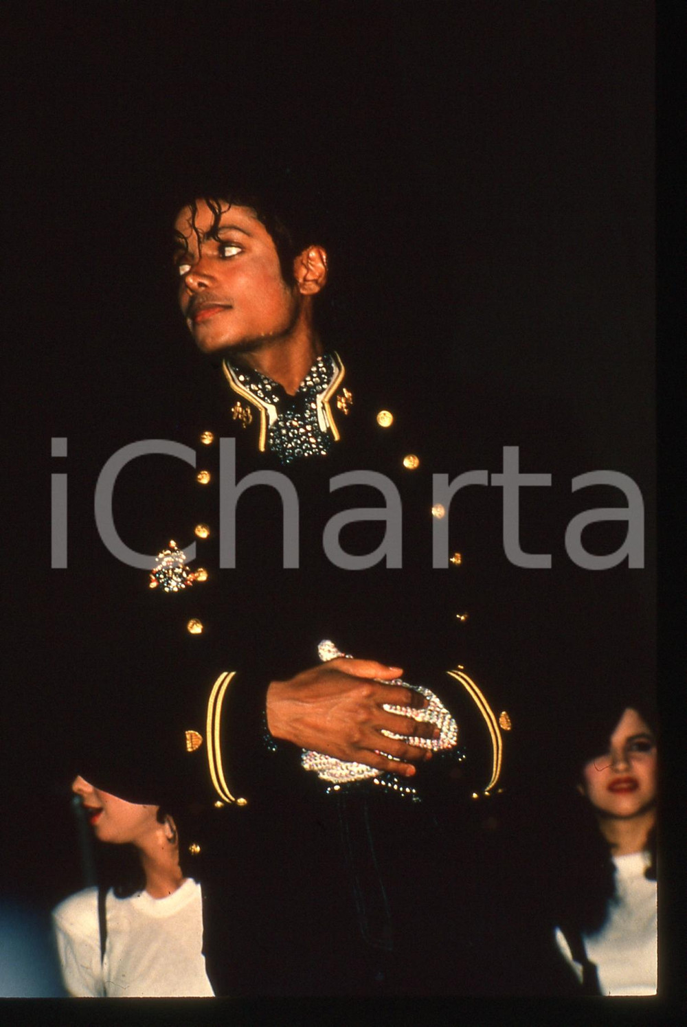 Fotografia d epoca originale 35mm vintage slide 1984 NEW YORK Michael JACKSON  Museum of Natural History 1