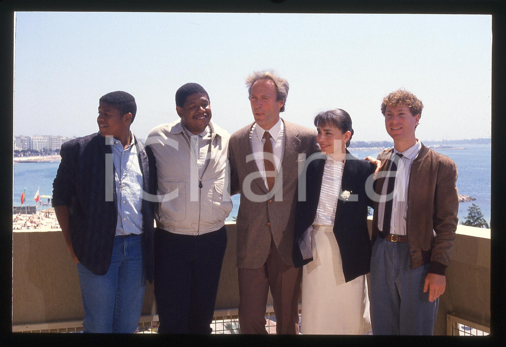 35mm vintage slide* 1988 CANNES Clint EASTWOOD Forest WHITAKER Diane VENORA