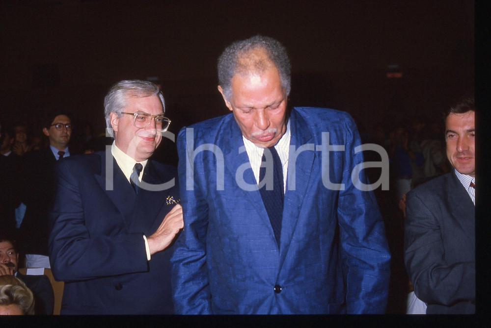 35mm vintage slide* 1986 VENEZIA Dexter GORDON  Bertrand TAVERNIER Ritratto (5)
