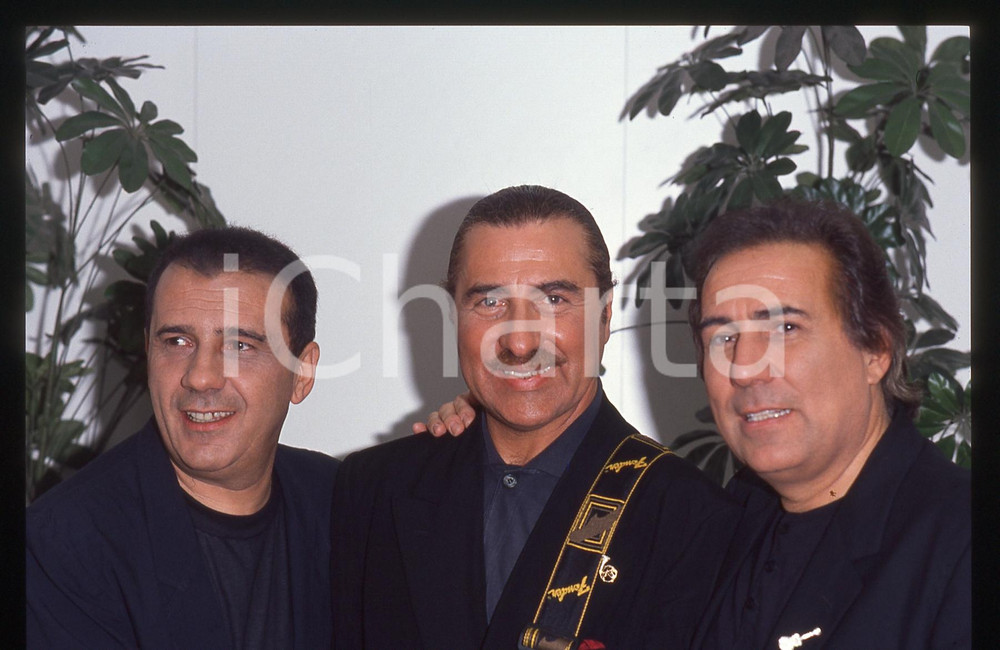 35mm vintage slide* 1993 SANREMO DIK DIK nel backstage del TEATRO ARISTON (7)