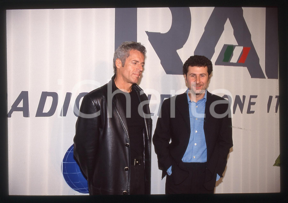 35mm vintage slide* 1999 ROMA Claudio BAGLIONI Fabio FAZIO "L'ultimo valzer" 17