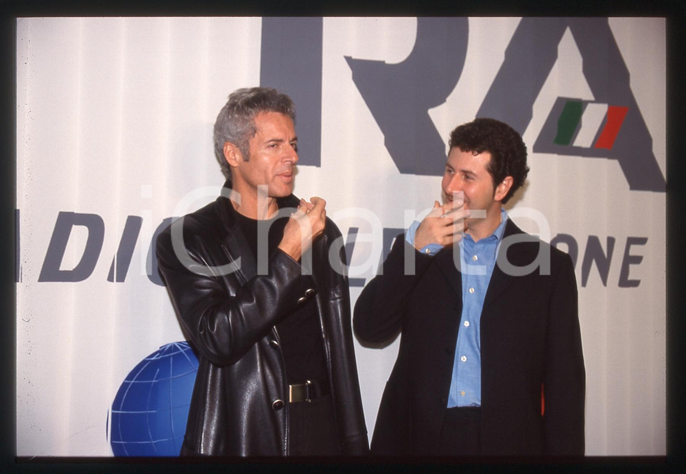 35mm vintage slide* 1999 ROMA Claudio BAGLIONI Fabio FAZIO "L'ultimo valzer" 19