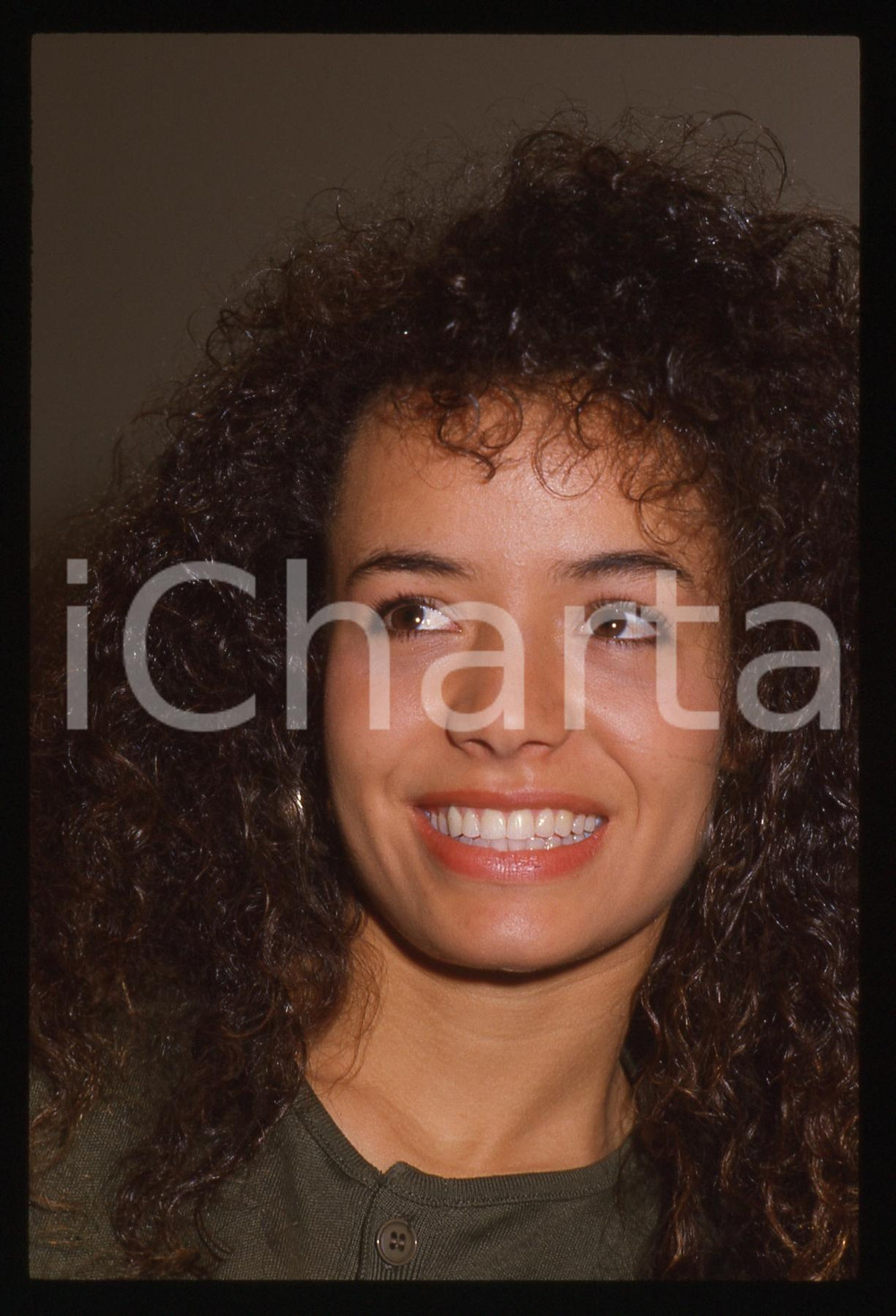 35mm vintage slide* 1988 SANREMO Galyn GORG nel backstage del Festival (4)