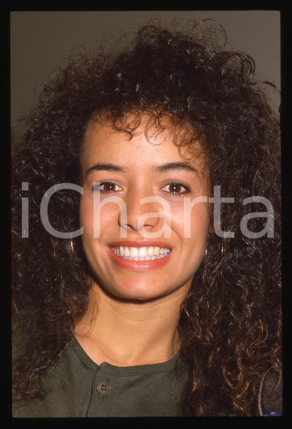35mm vintage slide* 1988 SANREMO Galyn GORG nel backstage del Festival (9)