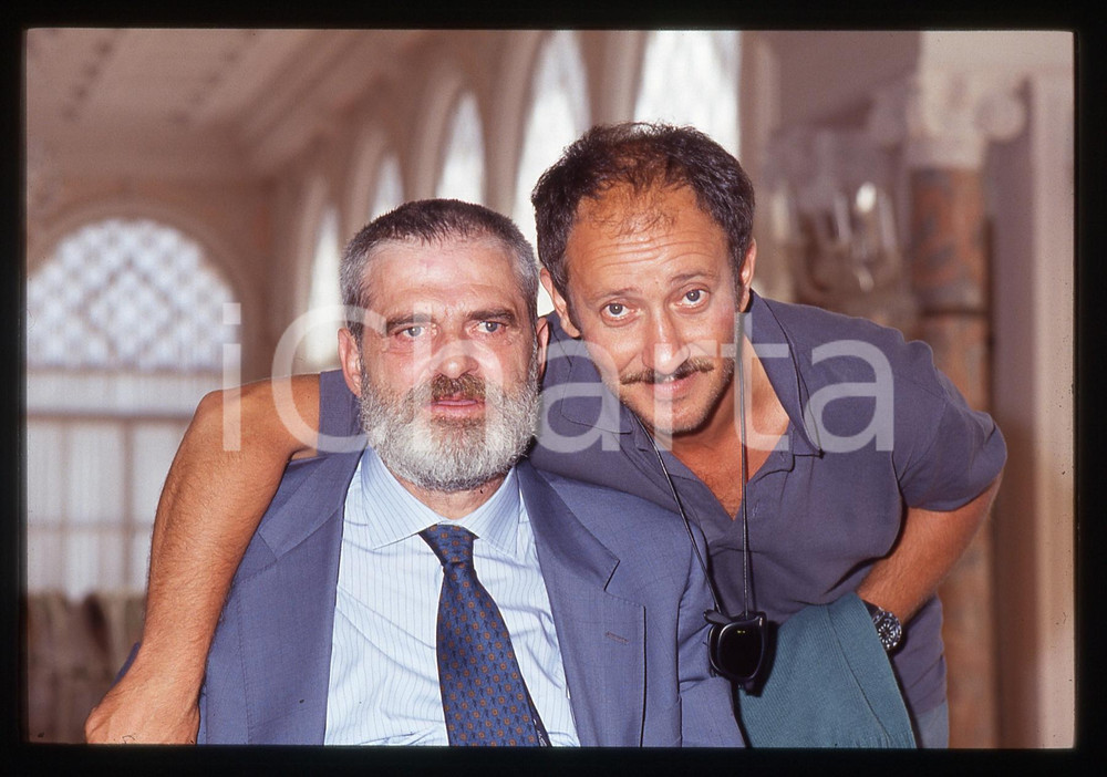 35mm vintage slide* 1992 VENEZIA Carlo COLNAGHI Daniele SEGRE Ritratto (3)