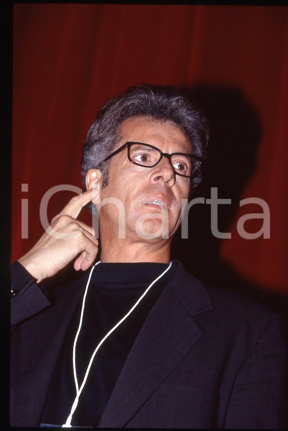 35mm vintage slide* 1998 MILANO Claudio BAGLIONI Conferenza stampa DA ME A TE 8