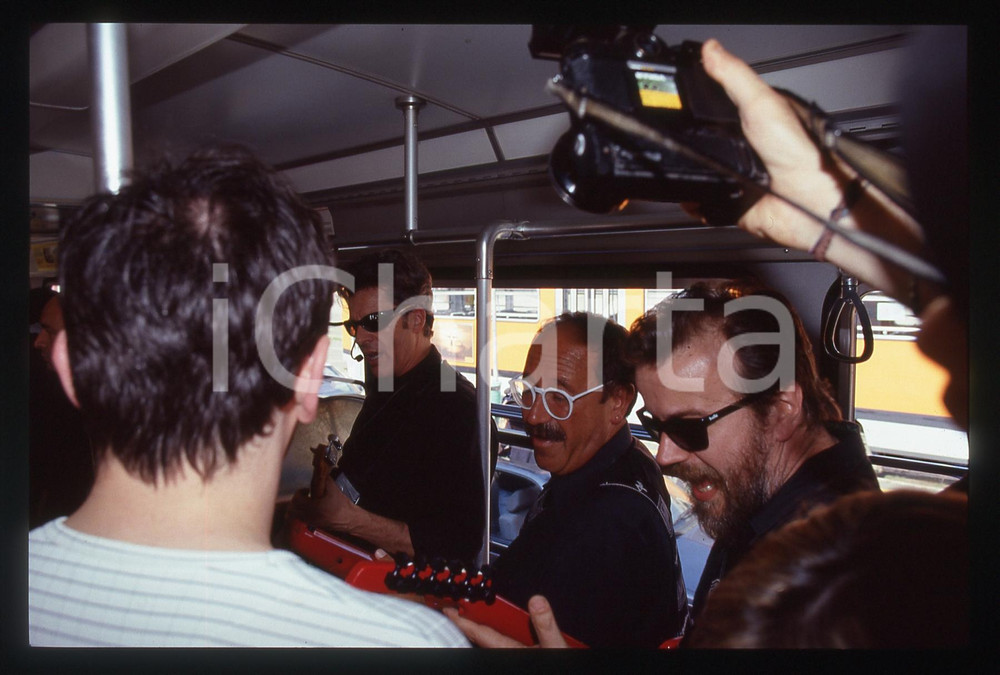 35mm vintage slide* 1998 MILANO Claudio BAGLIONI Concerto su tram ATM  (6)