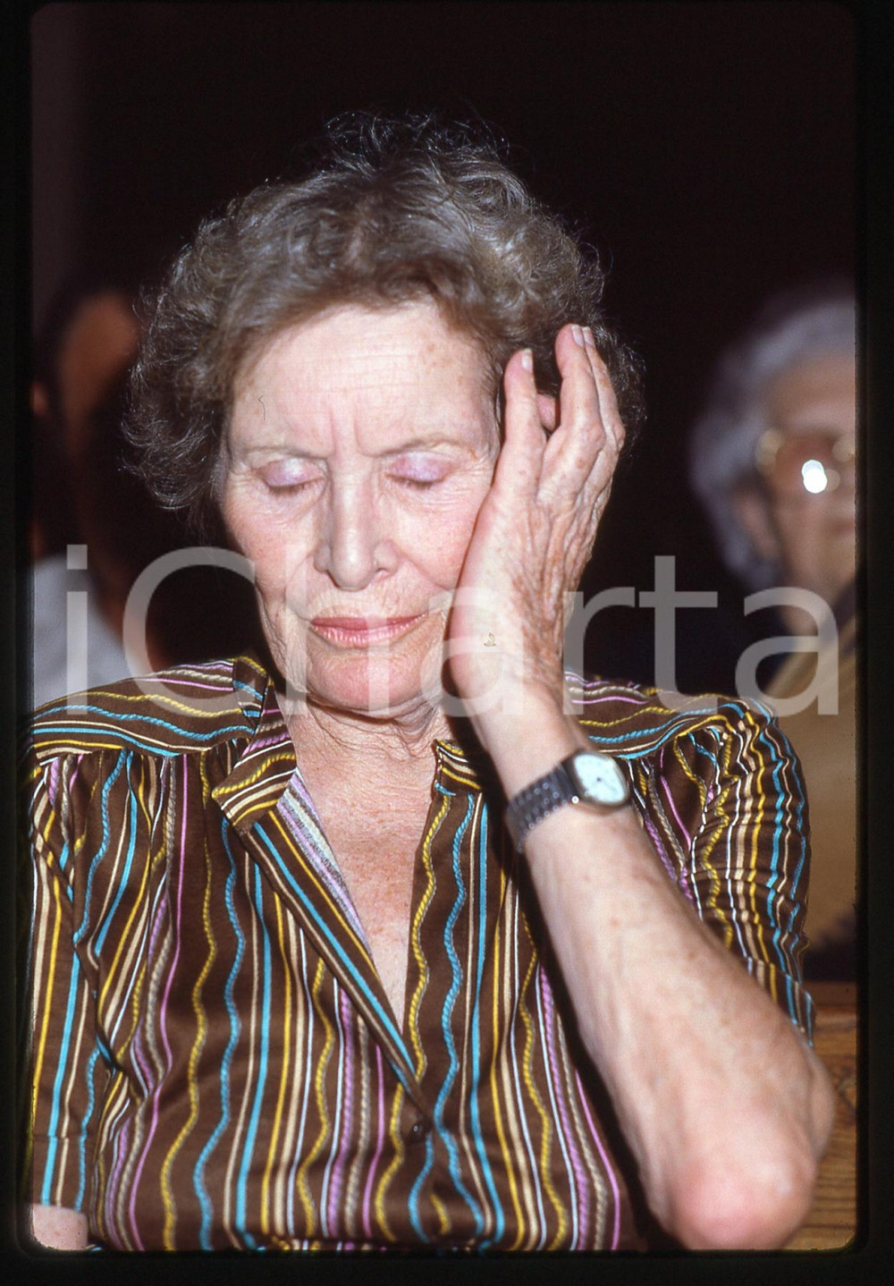 35mm vintage slide* 1983 FORLÌ Edda MUSSOLINI Ritratto della contessa (3)