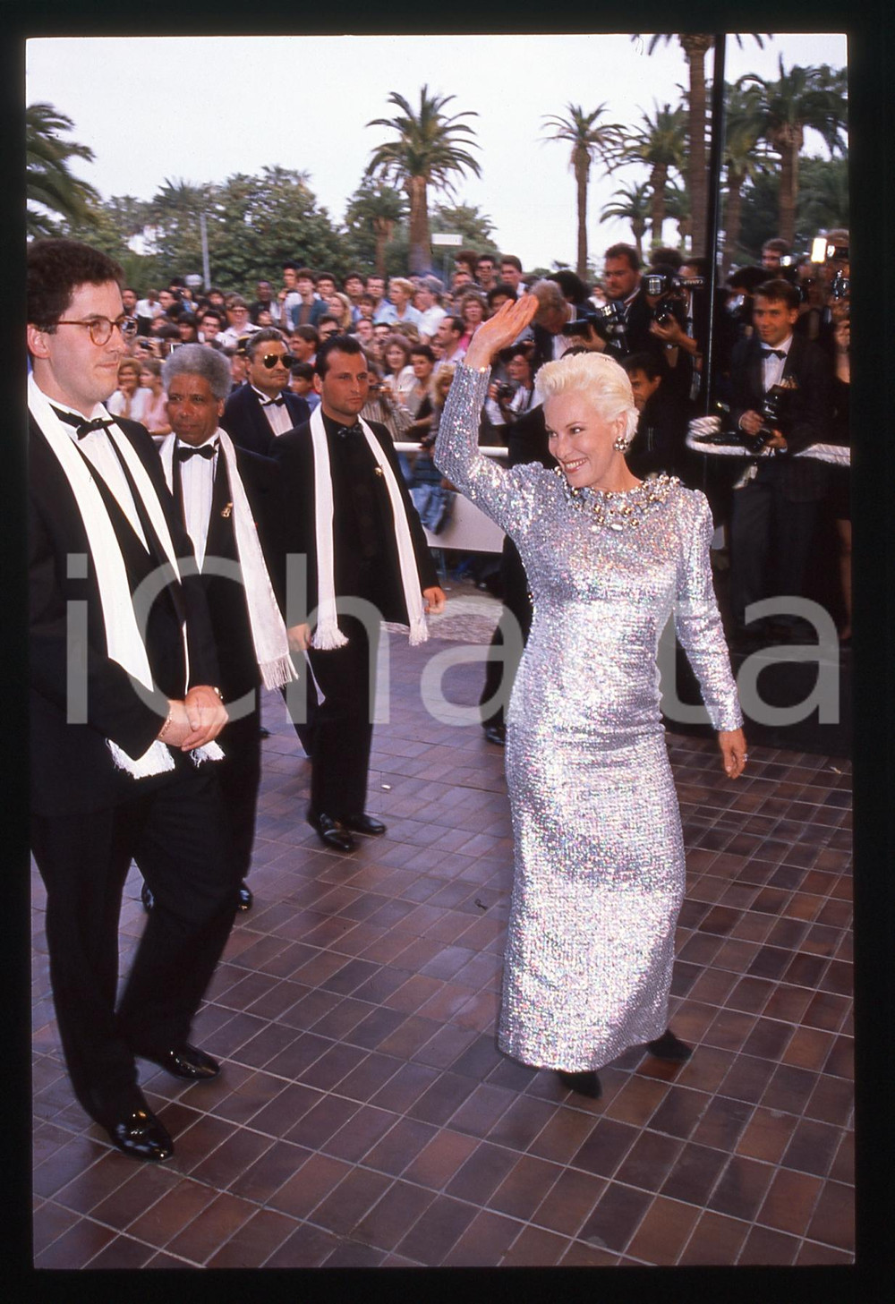 35mm vintage slide* 1990ca CANNES Bernadette LAFONT Ritratto dell'attrice (2)