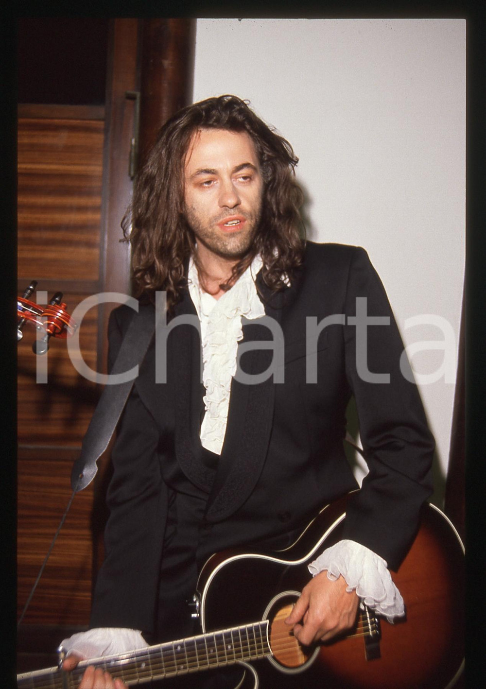 35mm vintage slide* 1990ca MUSICA Bob GELDOF Ritratto del cantante (5)