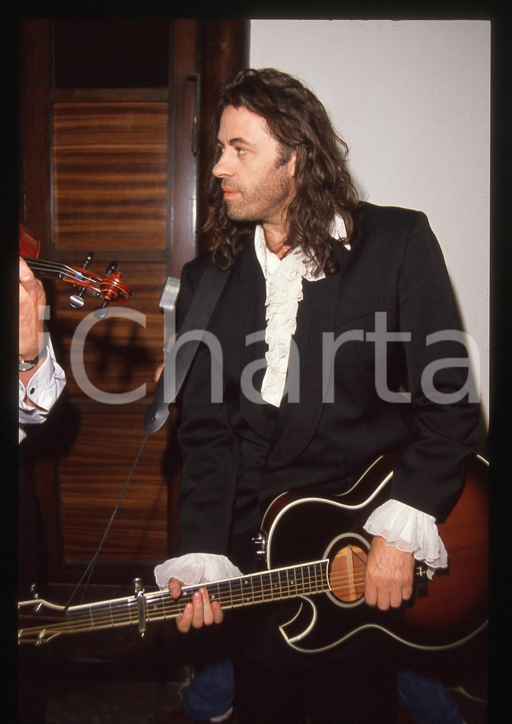 35mm vintage slide* 1990ca MUSICA Bob GELDOF Ritratto del cantante (6)