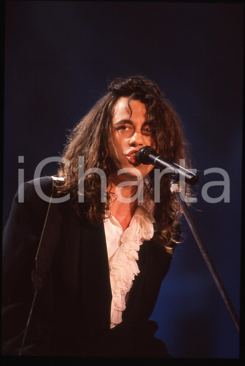 35mm vintage slide* 1990ca MUSICA Bob GELDOF durante un concerto (3)