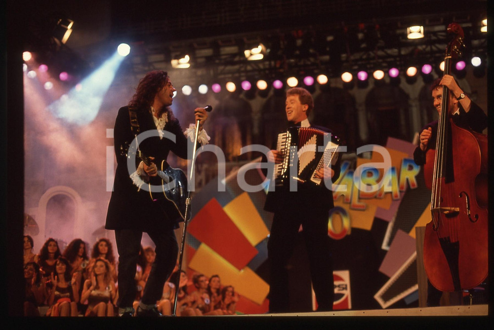 35mm vintage slide* 1990 FESTIVALBAR Bob GELDOF durante esibizione (1) 