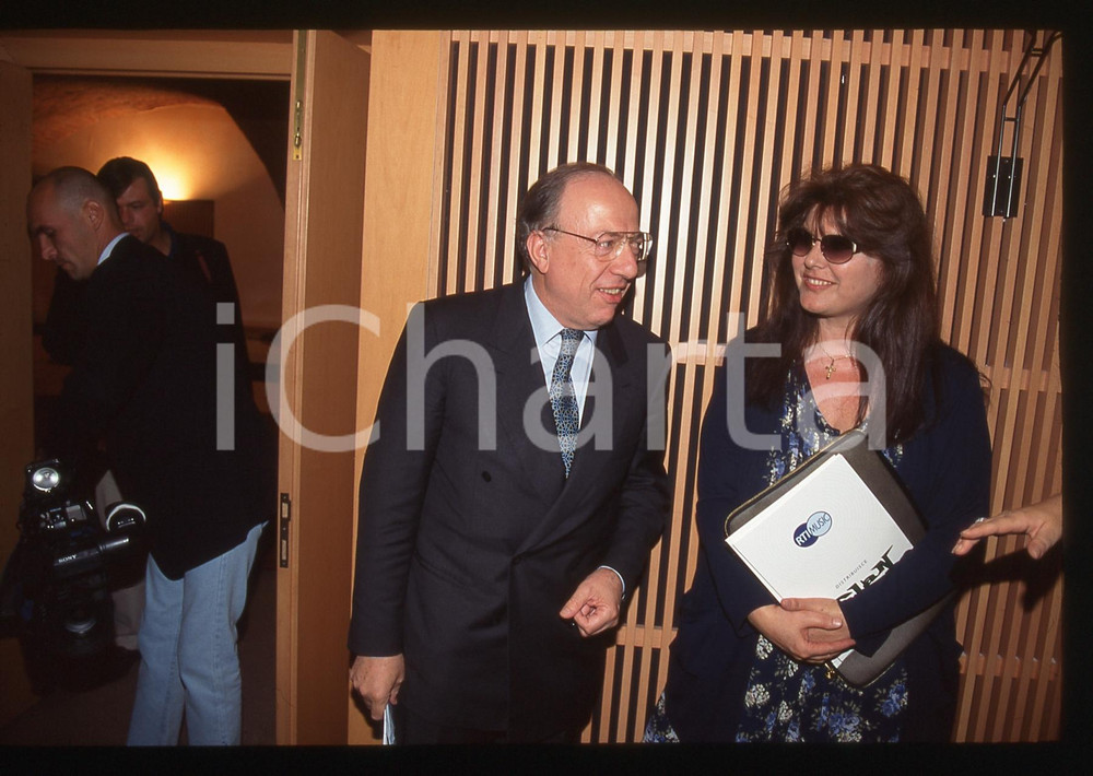 35mm vintage slide* 1997 MILANO Claudia MORI Fedele CONFALONIERI - RTI MUSIC