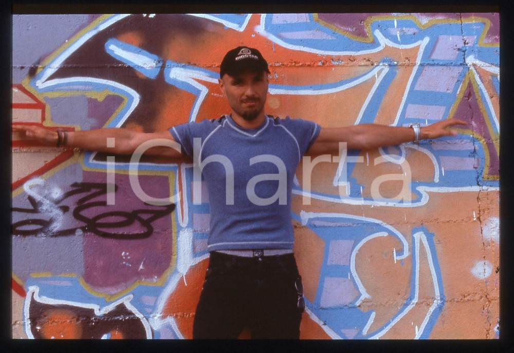 35mm vintage slide* 1995ca MUSICA Alex BARONI Ritratto del cantante (24)