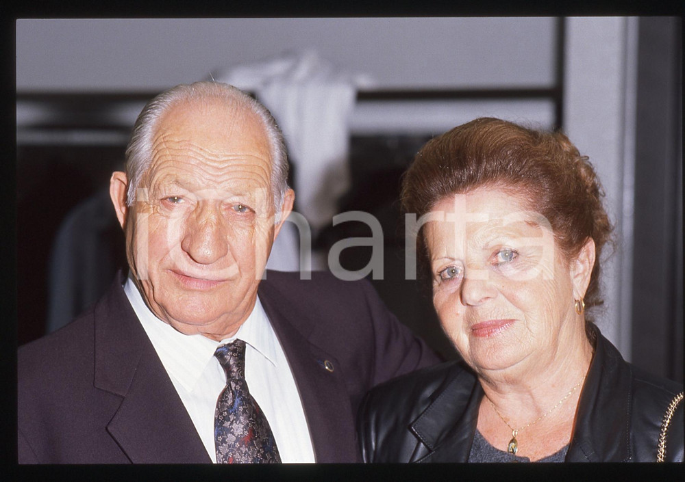 35mm vintage slide* 1990ca COSTUME Gino BARTALI con Adriana BANI Ritratto (4)
