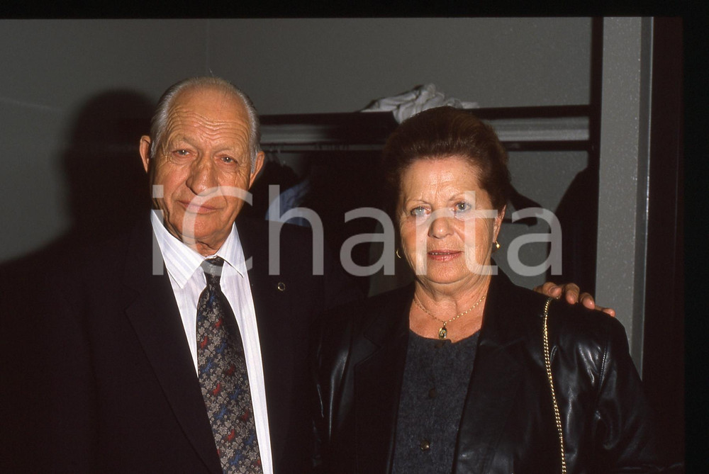 35mm vintage slide* 1990ca COSTUME Gino BARTALI con Adriana BANI Ritratto (6)