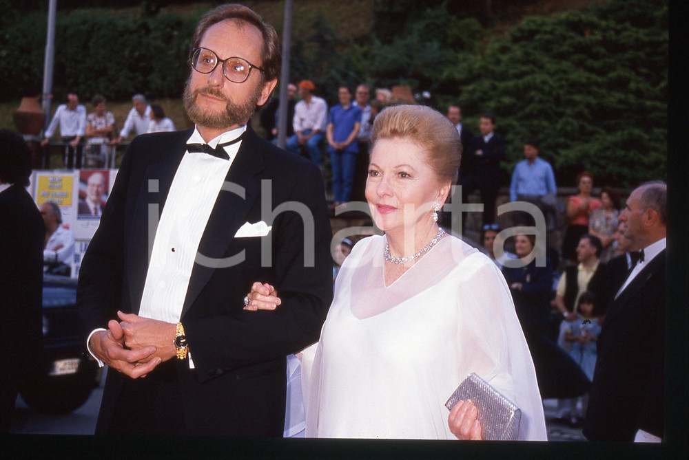 35mm vintage slide* 1989 CAMPIONE D'ITALIA Joan FONTAINE Ritratto attrice (2)