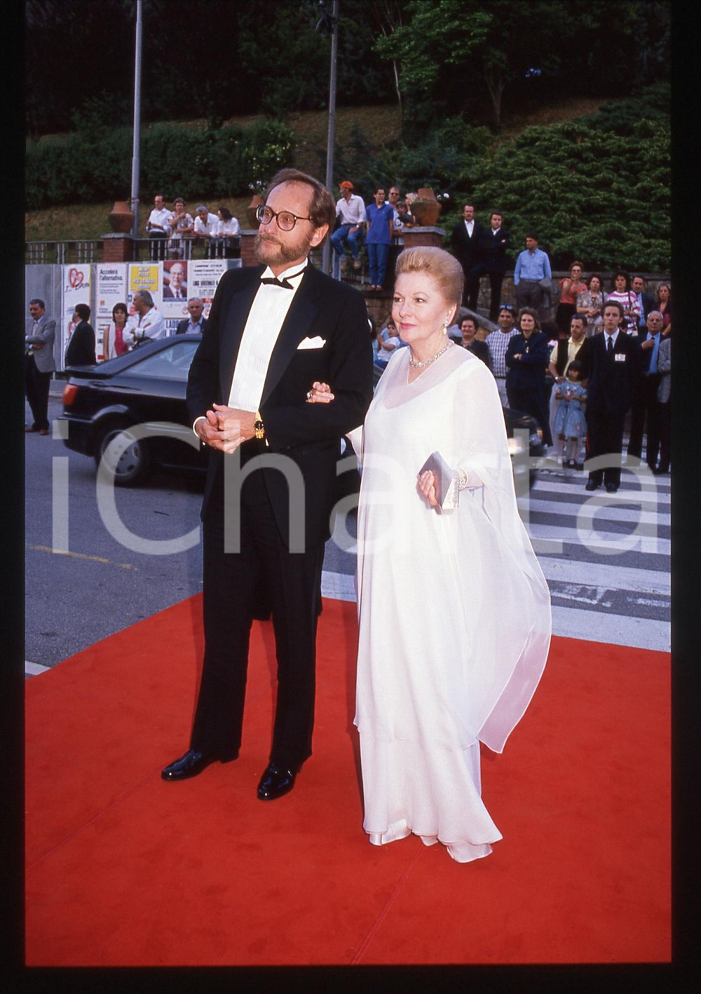 35mm vintage slide* 1989 CAMPIONE D'ITALIA Joan FONTAINE Ritratto attrice (4)