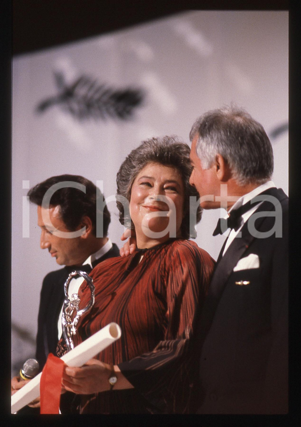 35mm vintage slide* 1990 CANNES Jean-Claude BRIALY Tatiana SAMOILOVA Ritratto 6