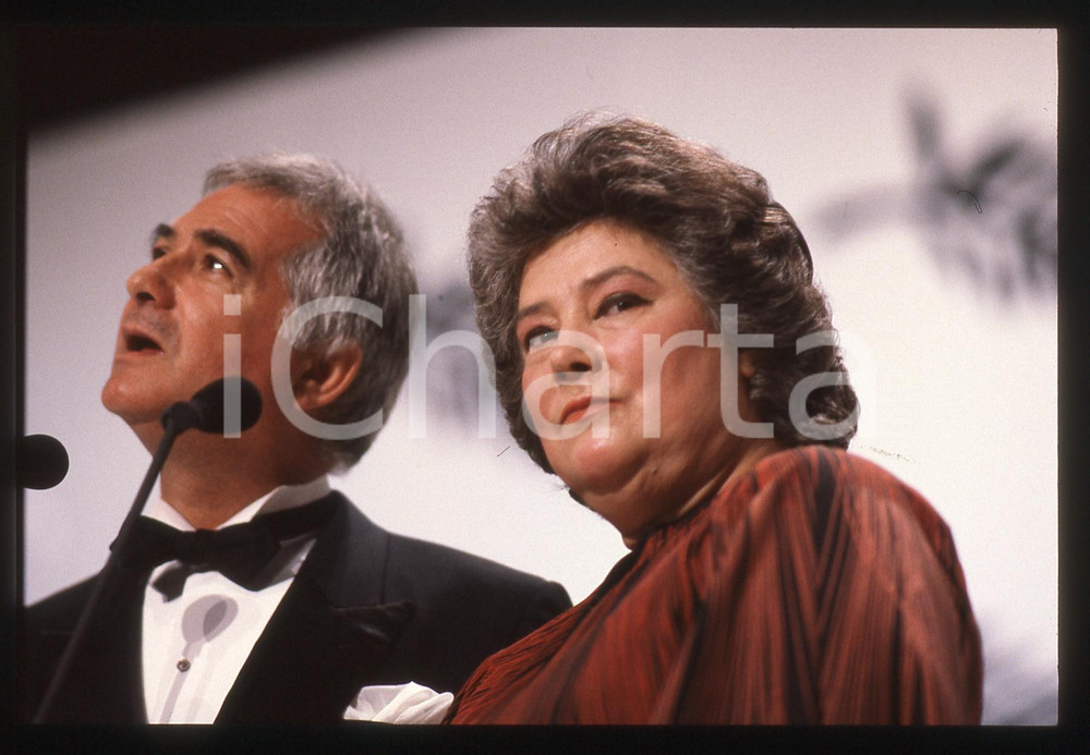 35mm vintage slide* 1990 CANNES Jean-Claude BRIALY Tatiana SAMOILOVA Ritratto 8