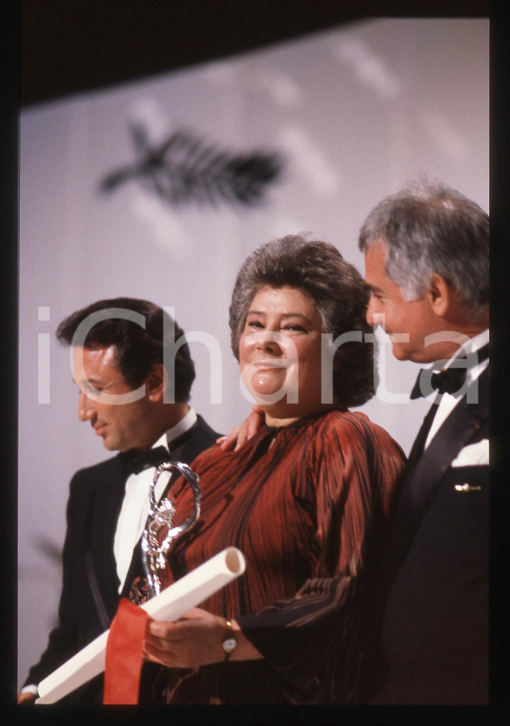 35mm vintage slide* 1990 CANNES Jean-Claude BRIALY Tatiana SAMOILOVA Ritratto 9