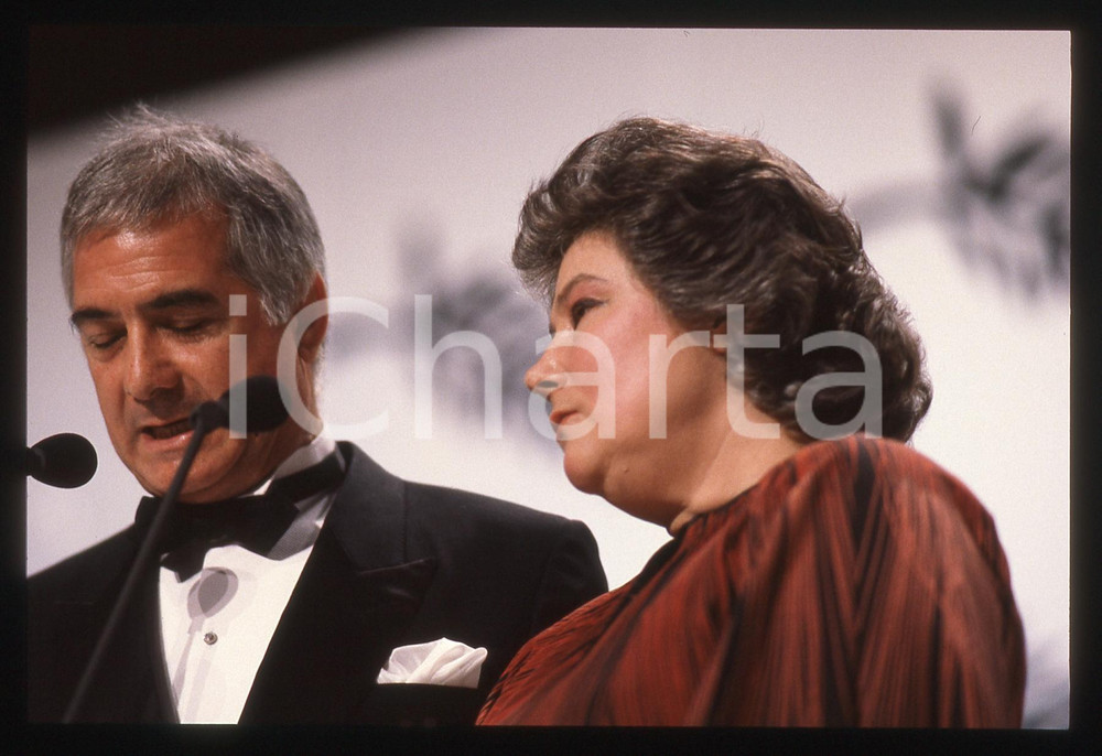 35mm vintage slide* 1990 CANNES Jean-Claude BRIALY Tatiana SAMOILOVA Ritratto 11