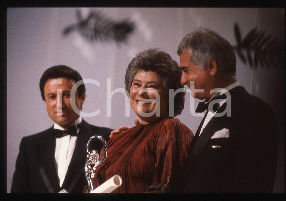 35mm vintage slide* 1990 CANNES Jean-Claude BRIALY Tatiana SAMOILOVA Ritratto 12