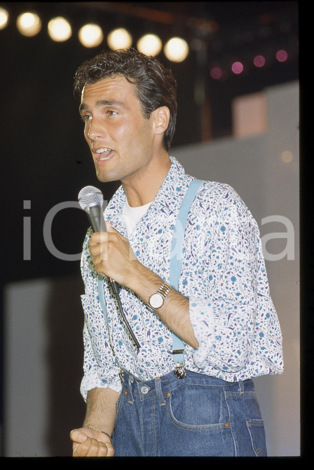 35mm vintage slide* 1984 SAINT VINCENT ESTATE Stefano SANI durante concerto (1)