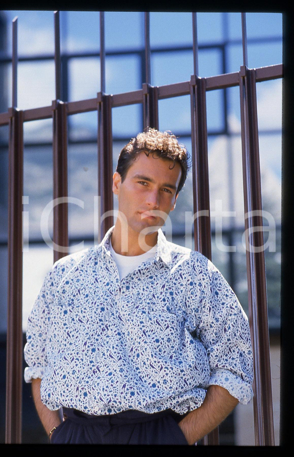 35mm vintage slide* 1984 SAINT VINCENT Stefano SANI Ritratto del cantante (14)