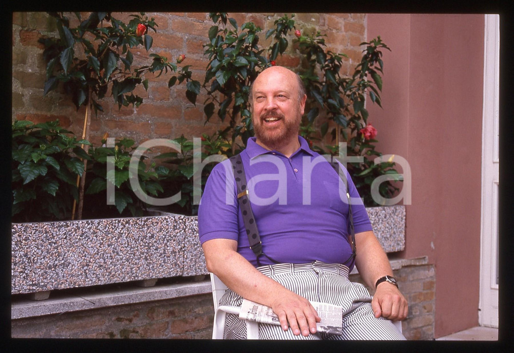 35mm vintage slide* 1990ca VENEZIA Paul BARTEL alla Mostra del Cinema (1)