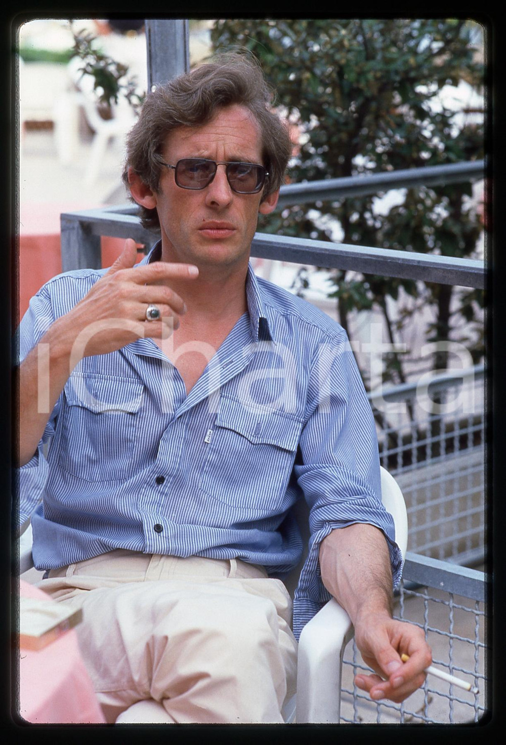35mm vintage slide* 1985ca CINEMA Roger SPOTTISWOODE Ritratto del regista (2)