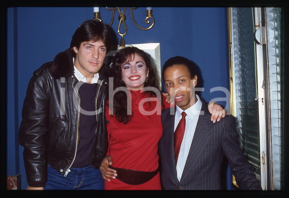35mm vintage slide* 1984 MILANO Tom HOOKER Patricia MOORE Russell RUSSELL (1)