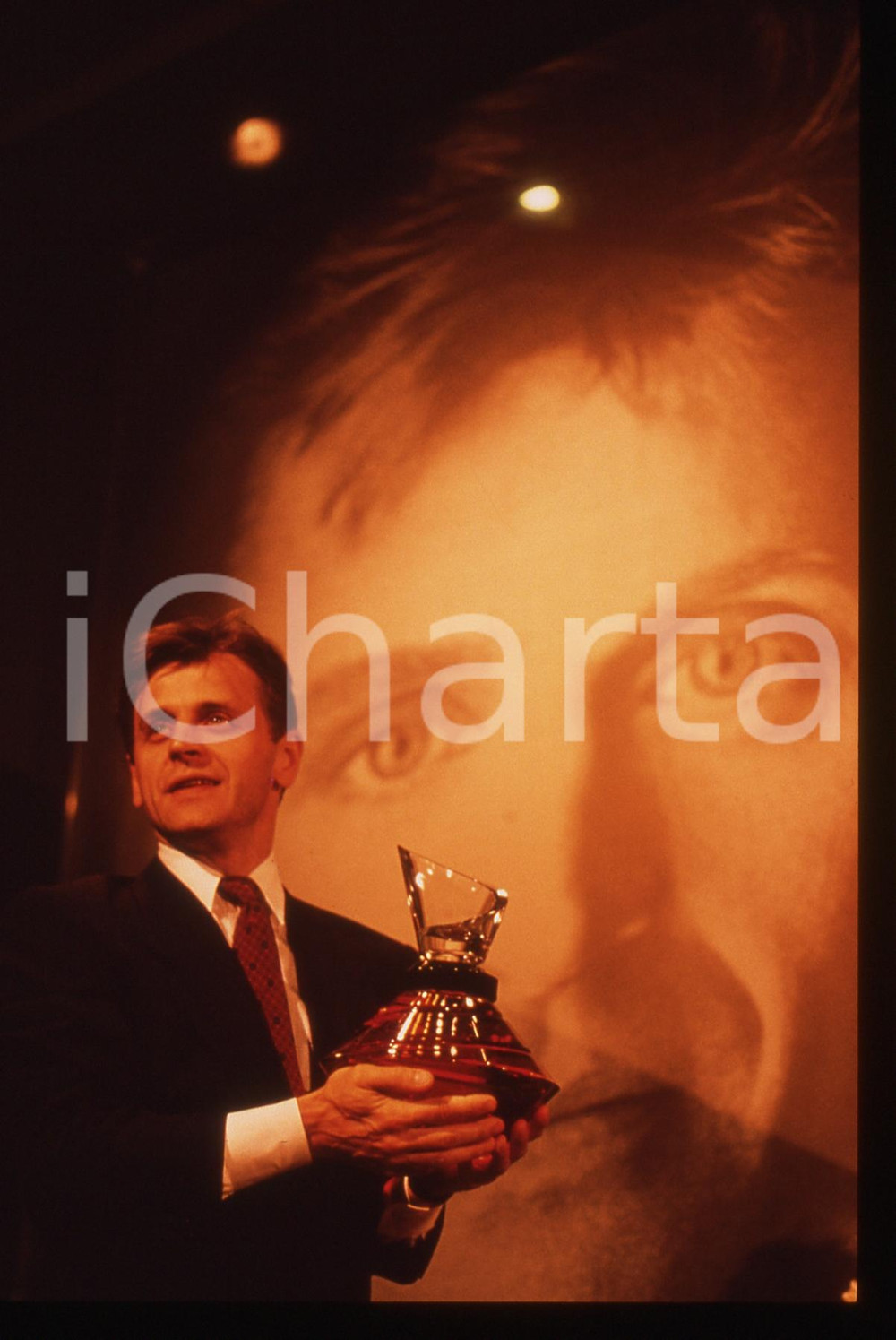 35mm vintage slide* 1993 MILANO Mikhail BARYSHNIKOV premiato al PICCOLO TEATRO 1