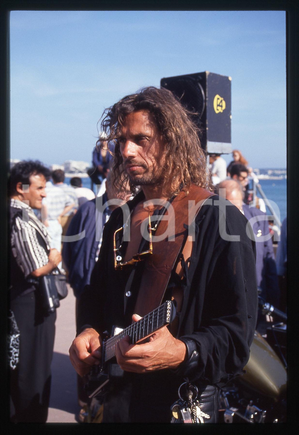 35mm vintage slide* 1990ca RIVIERA ROMAGNOLA Beppe MANIGLIA in concerto (1)