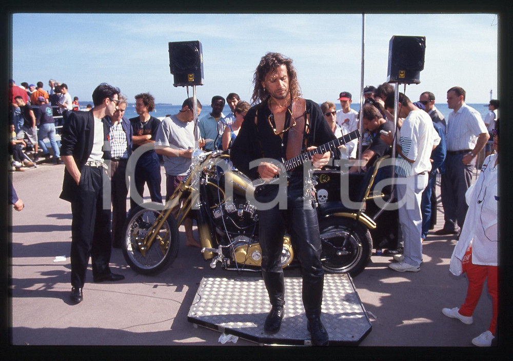 35mm vintage slide* 1990ca RIVIERA ROMAGNOLA Beppe MANIGLIA in concerto (5)