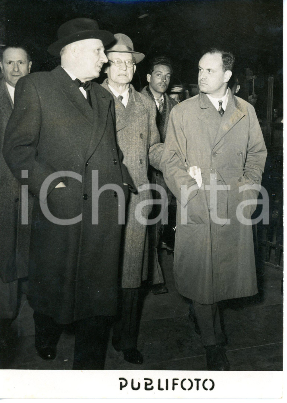 1954 MILANO Processo Giovannino GUARESCHI - Arrivo di Alcide DE GASPERI *Foto