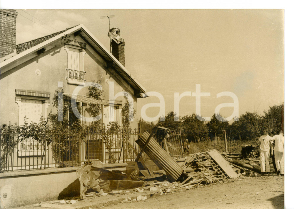 1962 ORLY Tragedia AIR FRANCE BOEING 707 - Abitazione distrutta dallo schianto