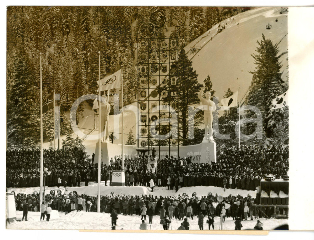 1960 SQUAW VALLEY Giochi olimpici invernali - Cerimonia d'inaugurazione *Foto