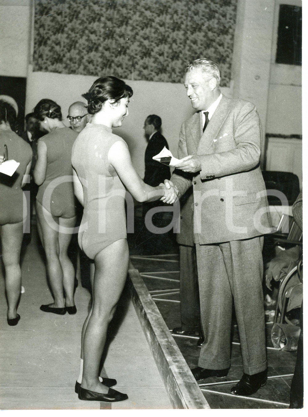 1956 USCIO Colonia Arnaldi - GINNASTICA ARTISTICA Vittorio PERTUSIO Elisa CALSI 