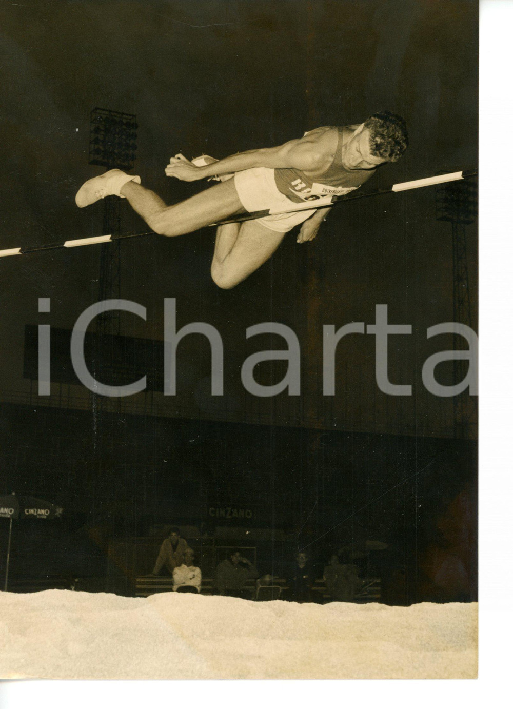 1960 ca TORINO Universiadi SALTO IN ALTO - Cornel PORUMB durante la gara *Foto