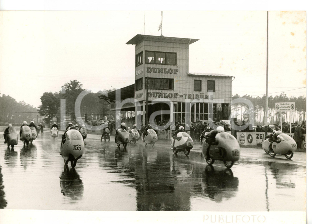 1957 HOCKENHEIMRING - MOTOMONDIALE Partenza della classe 125 Foto 18x13 cm