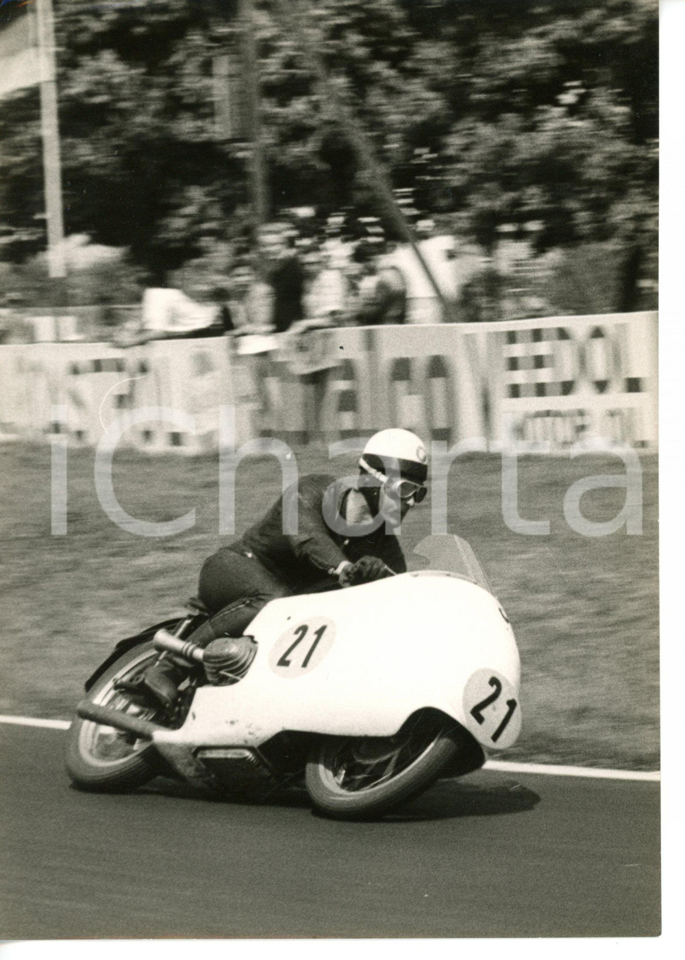 1957 HOCKENHEIMRING - MOTOMONDIALE Passaggio di Walter ZELLER su BMW Foto 13x18