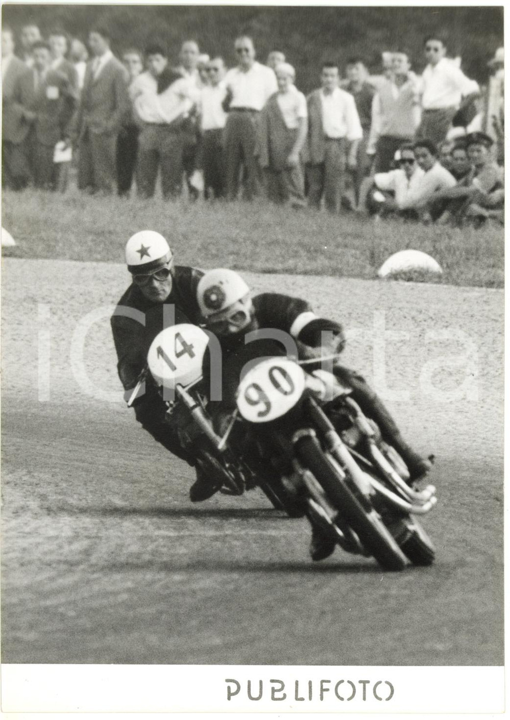 1953 MONZA GP DELLE NAZIONI Geoff DUKE su GILERA e Carlo BANDIROLA su MV AGUSTA